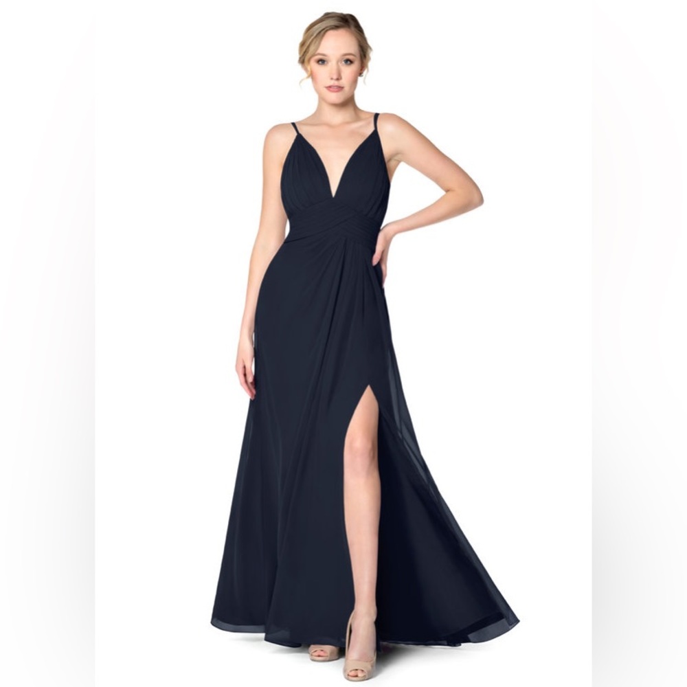 Azaxie Maren Allure Bridesmaid Dress Dark Navy Size 4